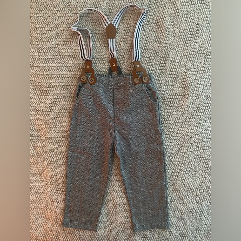 Gray overalls